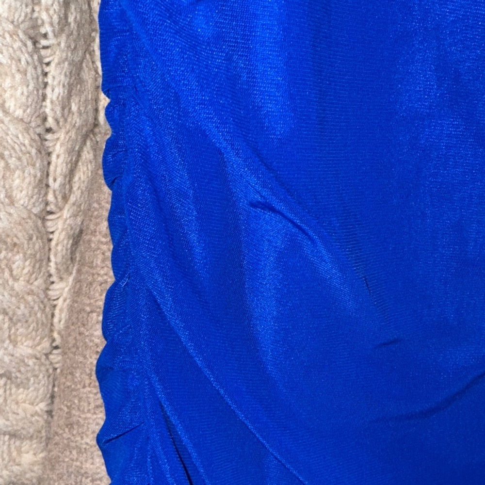 Btfbm Royal Blue Off-Shoulder Maxi Dress - Picture 6 of 10